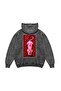 Pink Panther Printed Washable Black Hoodie
