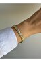 Steel Gold Self-Patterned Jeweler Crafted Woven Look Pierya Bracelet - Does Not Darken - - 2