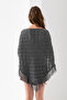 Handmade Openwork Knitted Tasseled Triangle Shoulder Shawl – Cotton Triangel Boho Shawl Women - 7