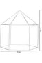 Kids Prince Princess Castle Play Tent (Blue) - 6