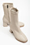 Women's Stretch Ankle Medium Heel Boots - 4