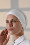 Breathable Tulle Seamless Lycra Viscose Women's Hijab Bonnet Cream - 2