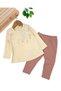 Baby Girl Body with Bow Detail, Corduroy Fabric, Seasonal 6-9-12-18-24 Months Daily 2-Piece Bottom Top Set
