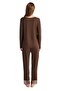 Combed Cotton Mood Women's Lux Mood Brown Pajama Set 9533 - 4
