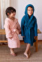 Children's and Teenager's Bathrobe Waffle Woven 100% Cotton Soft Extra Absorbent - 2