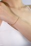 Steel Singapore Mirrored Gold Color Chain Bracelet: Shiny and Tarnish-Free Design - 3