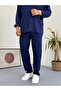 Unisex Relaxed Fit Wrinkle Crinkle Fabric Trousers