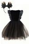 Girls' Halloween Costume Dress Black Tutu with Crown Party Birthday Special Occasion Stylish Dress 1-10 Years - 2