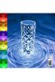 Prime LED Crystal Diamond Table Lamp Dimmable 16 Colors RGB Remote Control USB Charging