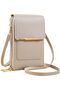 Anti-theft Leather Bag, Elegant Crossbody Touch Screen Phone Bag, Touch Screen RFID Blocking Cellpho