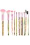 12-Piece Soft Synthetic Hair Makeup Brush Set Multicolour - 2