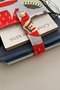 Two Compartment Linen Book Sleeve Winter Themed Padded Fabric Organizer Bookworm Gift - 5