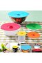 5 Pack Reusable Silicone Suction Lids Heat Resistant Microwave Cover - Multi - 3