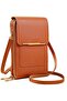 Anti-theft Leather Bag, Elegant Crossbody Touch Screen Phone Bag