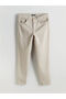 Beige Slim Fit Dobby Men's Trousers - 5