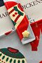 Two Compartment Linen Book Sleeve Winter Themed Padded Fabric Organizer Bookworm Gift - 7