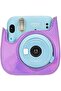 Accessories Bundle Set for Fujifilm Instax Mini 11/12 Case PU Leather with Strap, Frames, Wa - 3