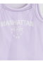 Lcw Kids Lilac Crew Neck Girls' Mesh Undershirt - 3
