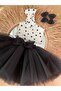 Girl's Polka Dot Tutu Skirt Suit - 3