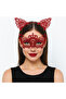Luxury Red Lace Crown Mask Set No 2 - Party, Prom, Costume Accessory (4940)