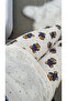 Ecru Bear Patterned Crew Neck Pajama Set - 4