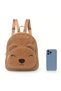 Children's Kindergarten Nursery Backpack Medium Size Cinnamon Color Teddy Bear - 4