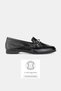 WOMEN'S BLACK Patent Leather GENUINE NATURAL LEATHER NUMBER 36-41 BUCKLE SHOES