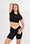 High Waist Short Leggings and Seamless Panties 2-Piece Set - 6