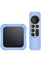 Apple TV 2021 Silicone Remote Sleeves 2nd Generation + TV Box Case Skin | Blue - 2