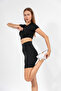 High Waist Short Leggings and Seamless Panties 2-Piece Set - 2