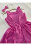 Polka Dot Printed Girl's Dress - 4