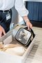 Travel 3-Piece Transparent Travel Makeup Bag Nubuck Leather Cosmetic Organizer Set Black - 4