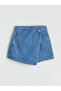 Blue Stone Girl's Jean Shorts Skirt