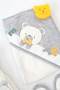 Baby Boy Teddy Bear Luxury Bathrobe Set Towel Set 100% Cotton Fabric 0-2 Years Stl7086 - 4