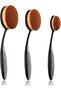 Oval Makeup Brush Set Upgraded 3pcs