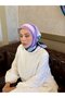 وشاح من نسيج التويل بنمط شبكي