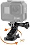 360° Rotatable J Hook Rotation Turntable Quick Release Buckle Mount For GoPro H - 3