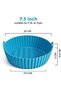 Silicone Air Fryer Liner 7.5inch [Pack of 2] Reusable Air Fryer Silicone Basket Heat Resista - 6