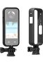 Protective Frame For Insta360 One X3 | Two Cold Shoe Mounting Ports Bracket AccessoriesBlack