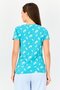 Rosaline x Women 2 Pieces Crew Neck Graphic Print Short Sleeve Sleepwear Top, Multicolor - 2