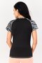Women Regular Fit Short Sleeves Training T-shirt, Multicolor - 3