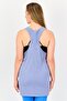 Women Sportswear Fit Sleeveless Training Tank Top, Blue - 2