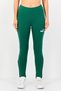 Women Tight Fit Brand Logo Training Leggings, Green