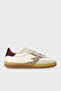 Leather and Suede Mixed Glitter Detailed Sneaker Shoes Shoes Mg703Co