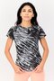 Women Regular Fit Short Sleeves Training T-shirt, Multicolor