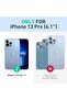 iPhone 13 Pro Case | Marble Shockproof Bumper Stylish Slim Phone Cases |Blue Marble - 2