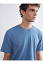 Lcw Vision Blue Crew Neck Men's T-Shirt - 3