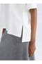 Vizyon New Season White V-Neck Women's T-Shirt - 3