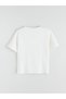 Vizyon New Season White V-Neck Women's T-Shirt - 6