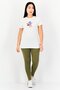 Women Sportswear Fit Short Sleeve Outdoor T-Shirt, White - 2